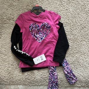 Bnwt girls size 6 Hurley 3pc set
